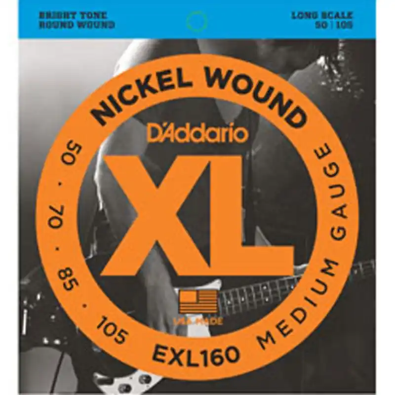 D'Addario EXL160 Electric Bass Strings. Medium Worldwide Shipping