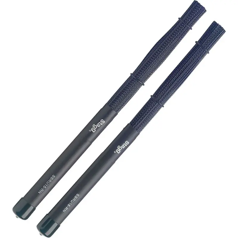 Stagg SBRU15-RN Polybristle Nylon Brushes. Blk Seasonal Sale