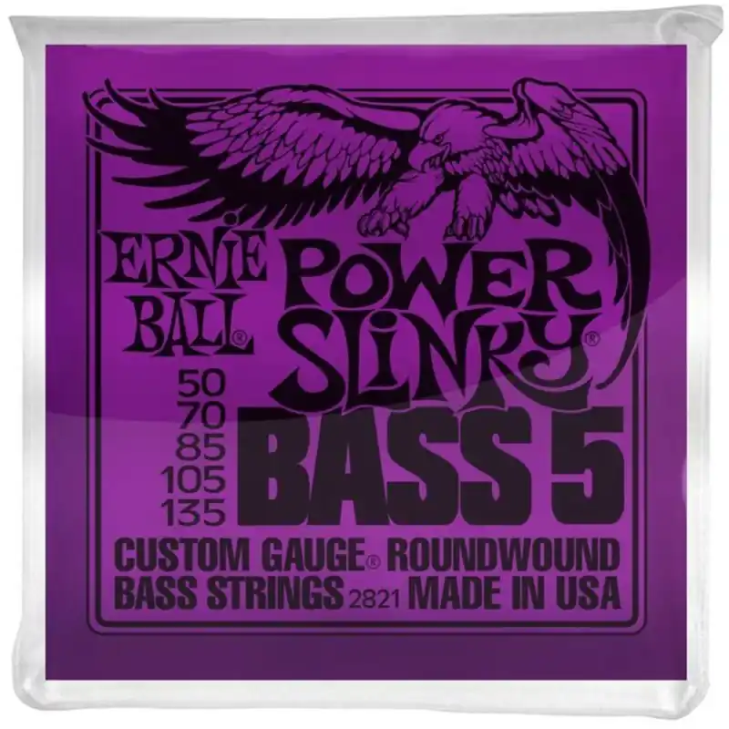 Buy Online Ernie Ball P02821 Power Slinky 5st Bass Strings
