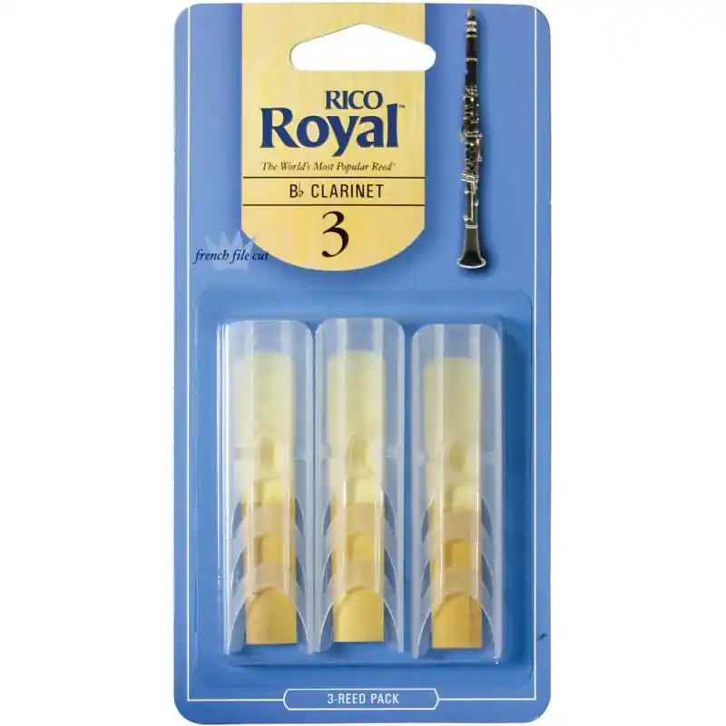 Affordable Rico Royal Bb Clarinet Reed 3, Pack