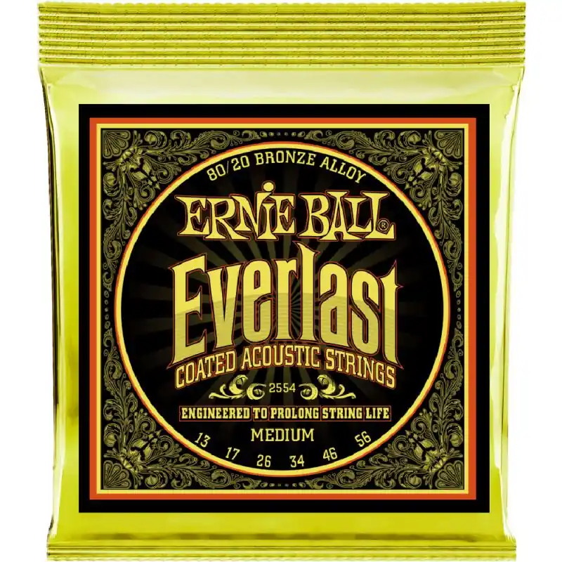 Factory Price Ernie Ball Everlast 80\\/20 Guitar Strings, Med Light