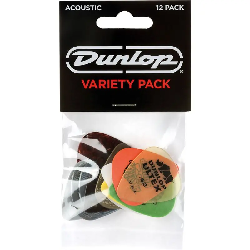 Last Chance Dunlop Variety Pack of 12 Acoustic Picks