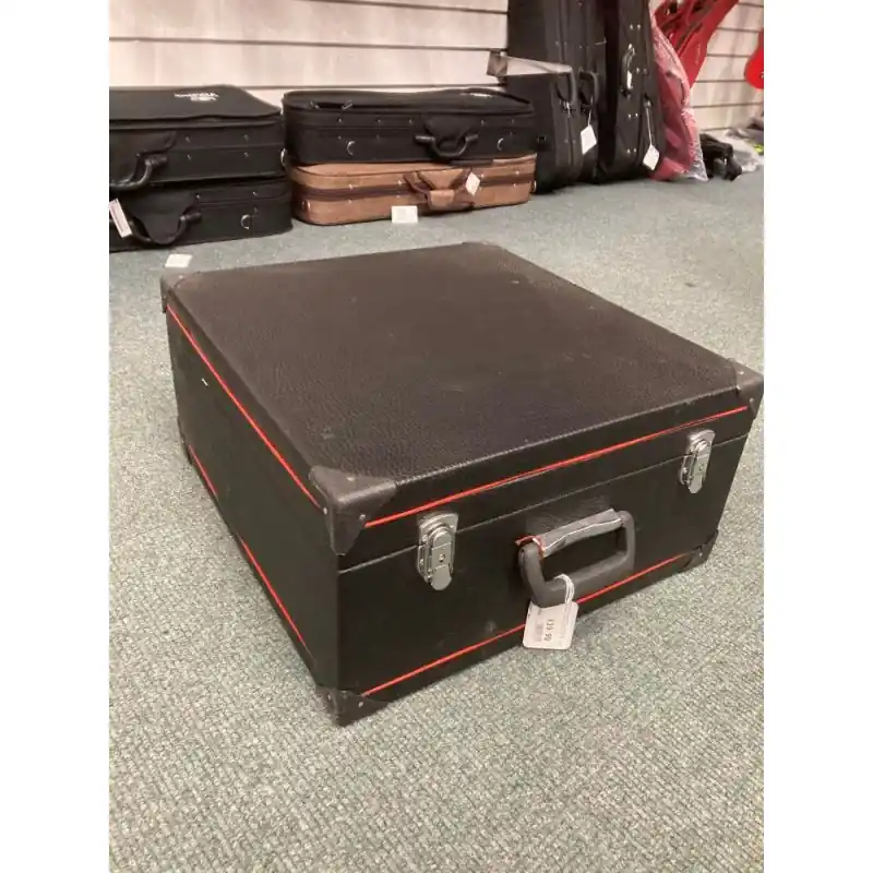 Genuine 48 Bass Accordion Case red piping. Internal Dim 42. 44. 18cm