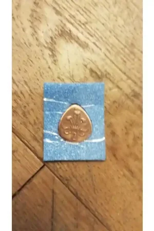 'Old tuppenny' Pick, Hand crafted bronze pick from a 2p piece! Worldwide Shipping