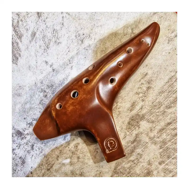 Pure Ocarinas alto G ocarina G4 to C6 brown Authentic