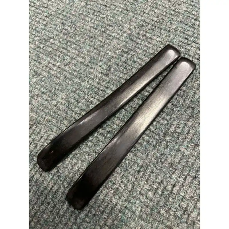Save Now Handcarved Pair of Ebony bones. 30 grams each. (60 gram pair)