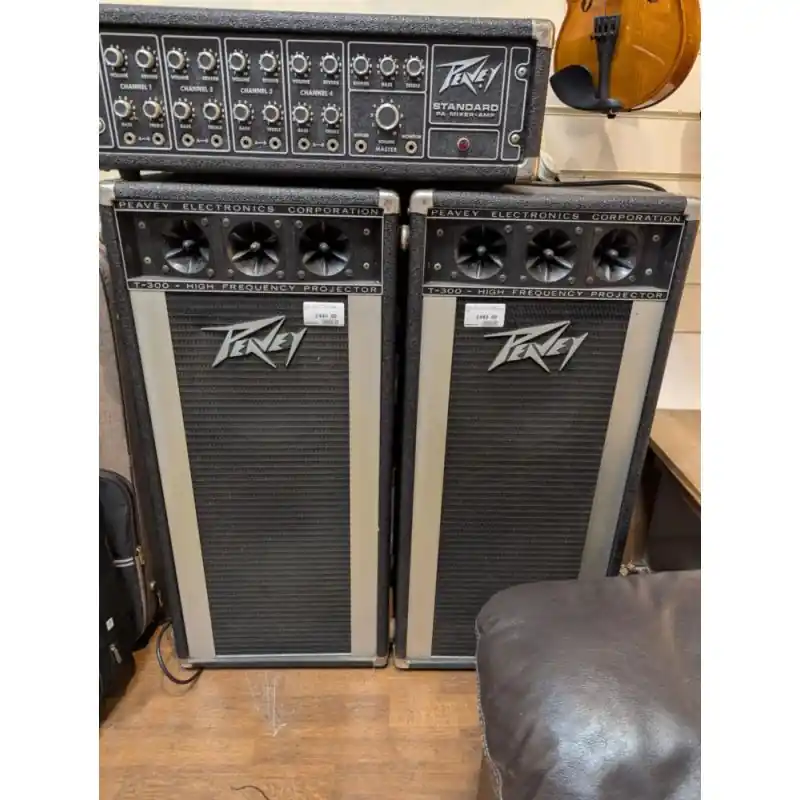 Peavey Model 121OTS Vintage Column Speakers (PAIR) 1970s USA Made. High Quality