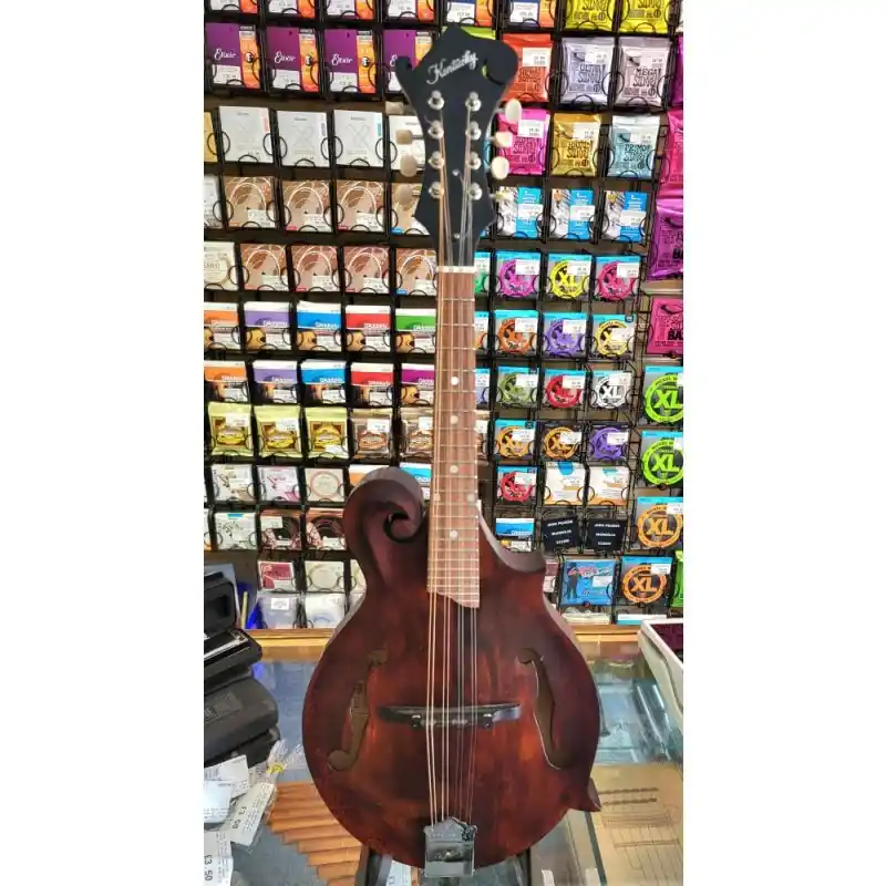 Kentucky KM-606 F Style Mandolin, Solid Spruce Top, Solid Carved Maple Body, Satin Finish Handmade