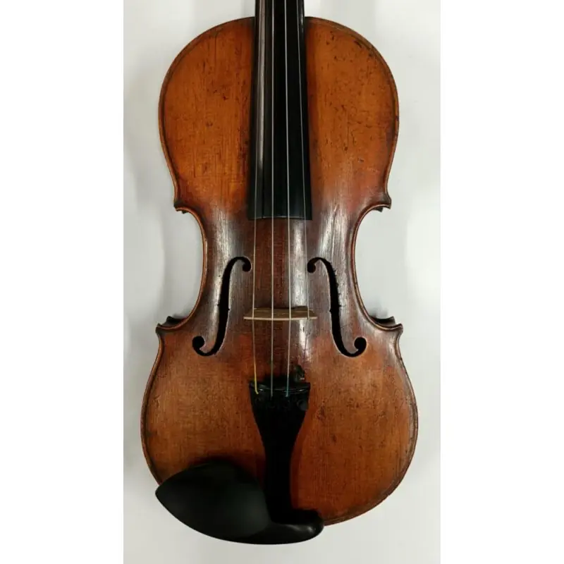Worldwide Shipping Good German 4\\/4 Mittenwald violin 1890s, fine straight grain spruce, two piece back, amber varnish, gd cond