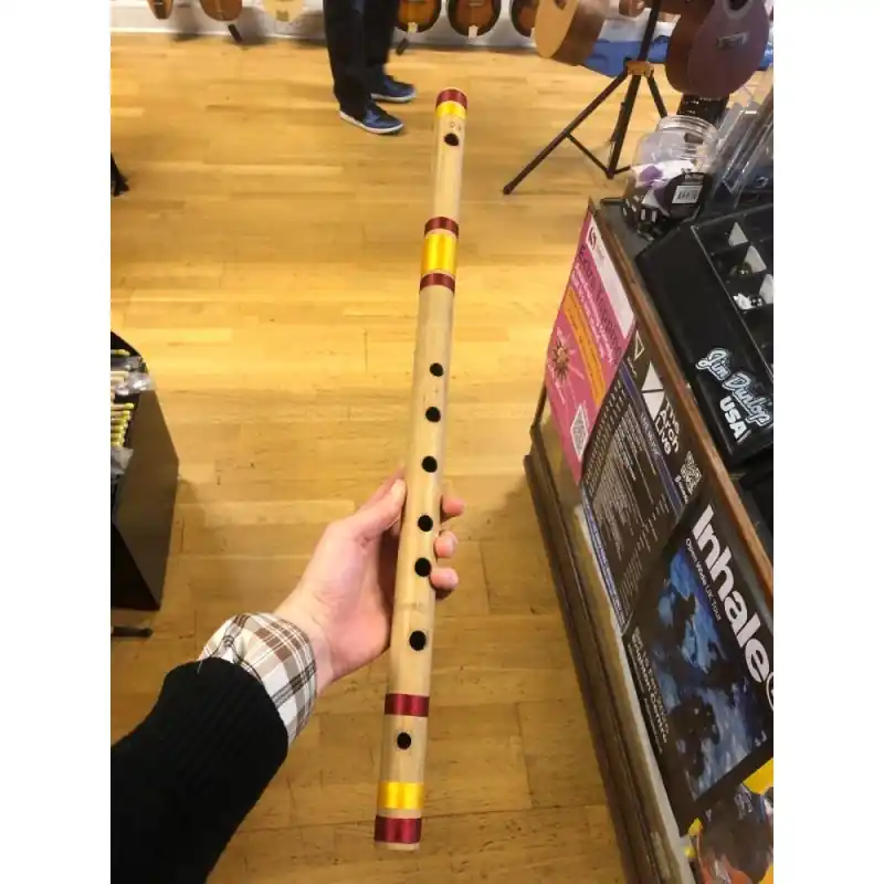 Bansuri Bamboo Flute in 'E'.Roughly tuned, handmade in India (432hz pitch) Best Seller
