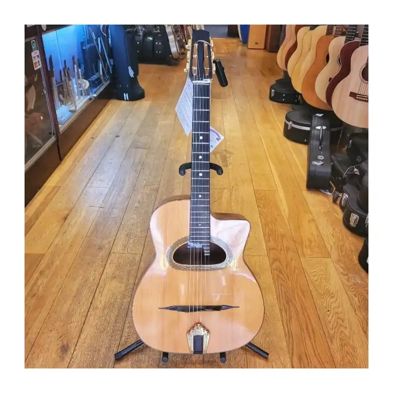 Selmer Maccaferri D-Hole style guitar by Peter Davies. Magnificent, huge tone. Handmade
