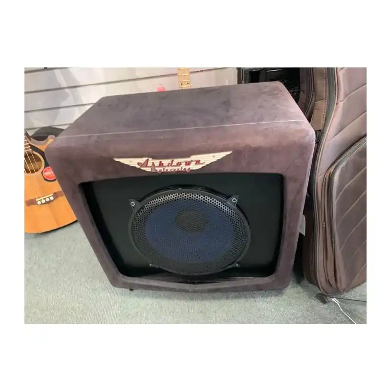 Save Now Ashdown 2002 5 year Anniversary Model 115 Bass cabinet with ashdown blue speaker. TV box style suede cabine