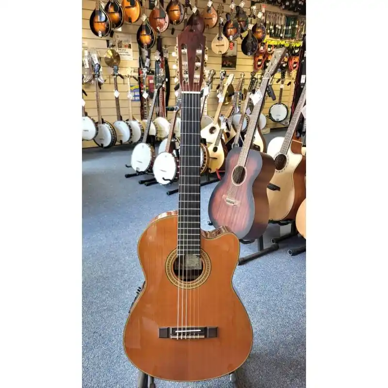 Washburn C-94 SCE Electro Classical Guitar, made in 1995, Solid Cedar Top, Brazilian Rosewood Body, Mahogan Genuine