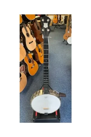 A. Weaver Open Back Plectrum Banjo, made in London by Alfred Weaver, needs some new frets, early 1900's, Get Yours