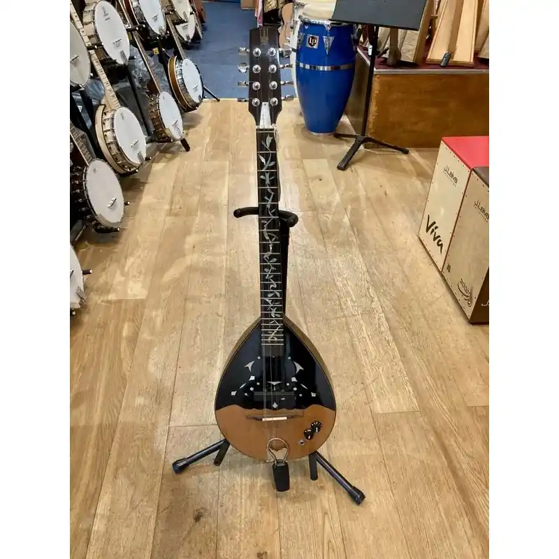 Secure Checkout John Hullah Electric handmade bouzouki, Passive Pickup, Solid Mahogany.