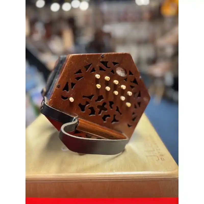 Lachenal 20 Key C\\/G Anglo Concertina. In good condition, wooden ends, 5FB, bone buttons with original woode Exclusive Offer