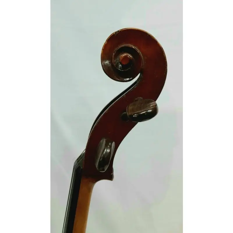 Professional Grade German 3\\/4 cello, two piece back, brown varnish, lightly flamed. C. 1900, with bow.