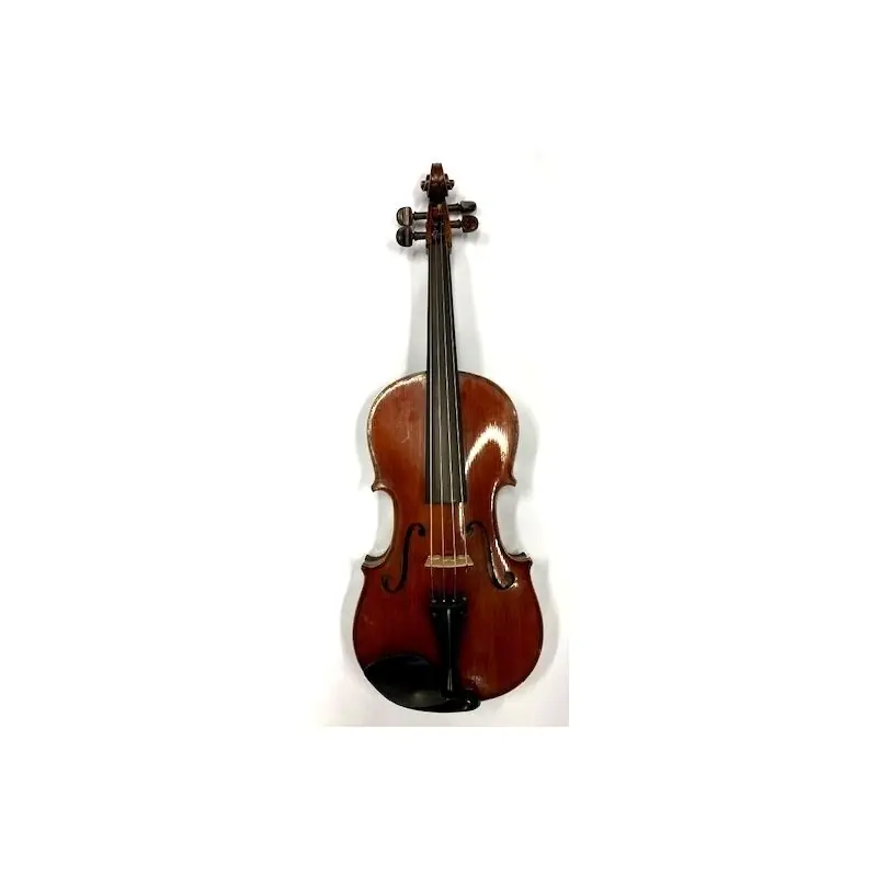 German Viola 15 1\\/4 inches, dark red-brown varnish, two piece back, repaired soundpost crack in back with p Today Only