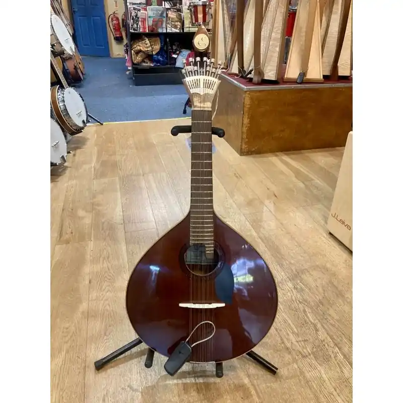 While Supplies Last Excelsius Portugese Guitarra, damaged headstock, split in back, fair cond.