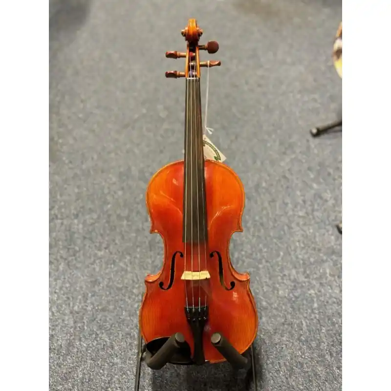 Place Order Old German 4\\/4 1920s Violin,2 piece back, medium slane and shaded vanish.With bow and case.