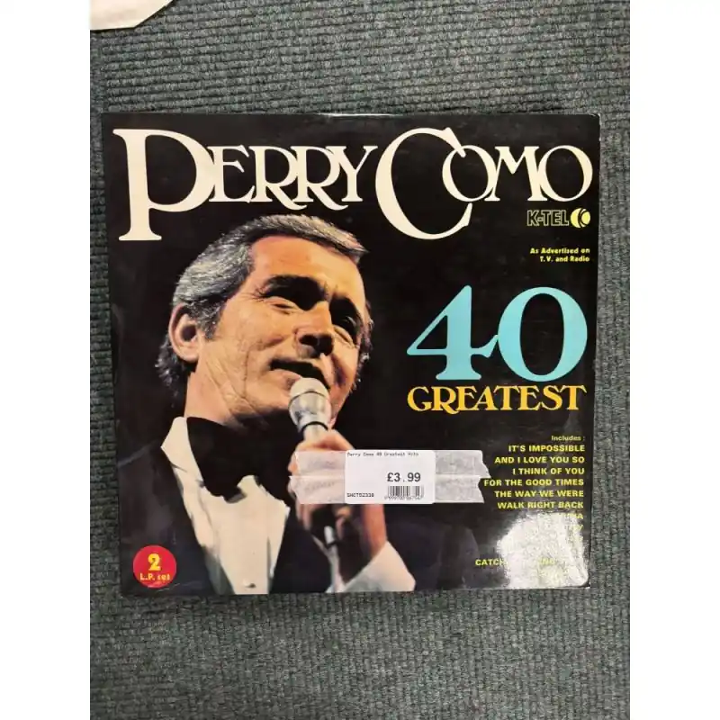 Perry Como 40 Greatest Hits Free Delivery