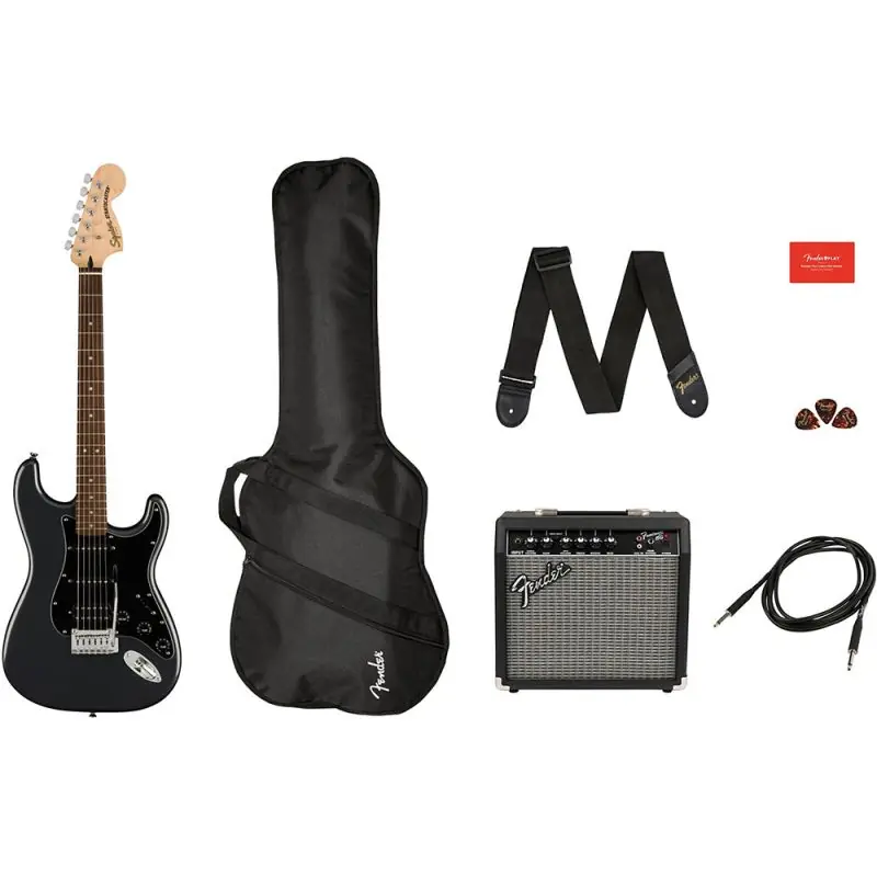 Squier Affinity Strat Guitar Pack, Charcoal Order Now