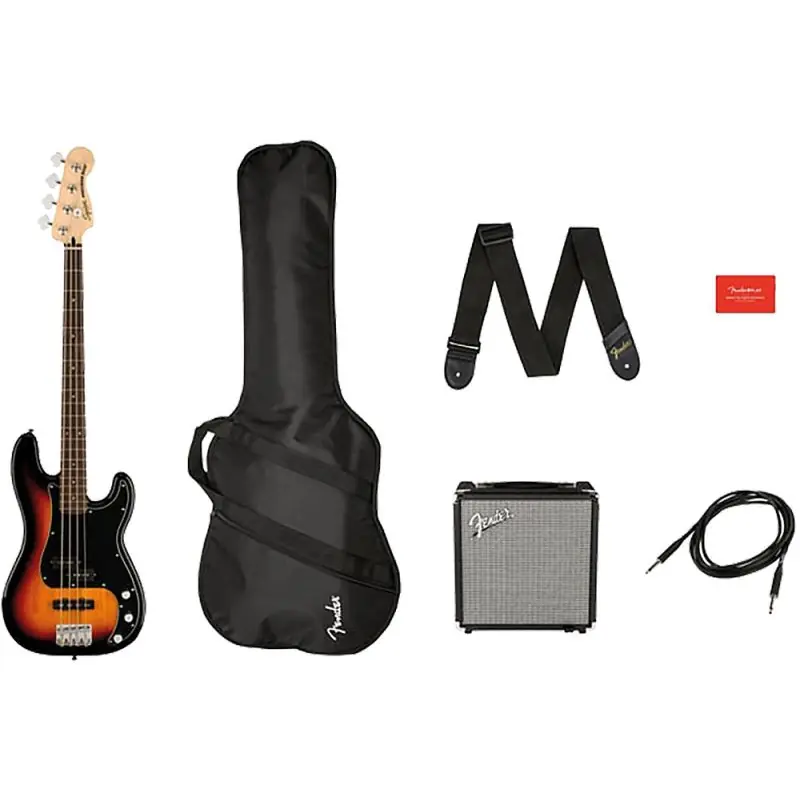 Exclusive Offer Squier Affinity Precision Bass Guitar Pack, S\\/B