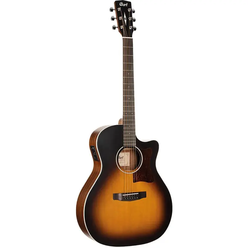 Special Offer Cort GA1E-OPSB Grand Auditorium Guitar, S\\/B