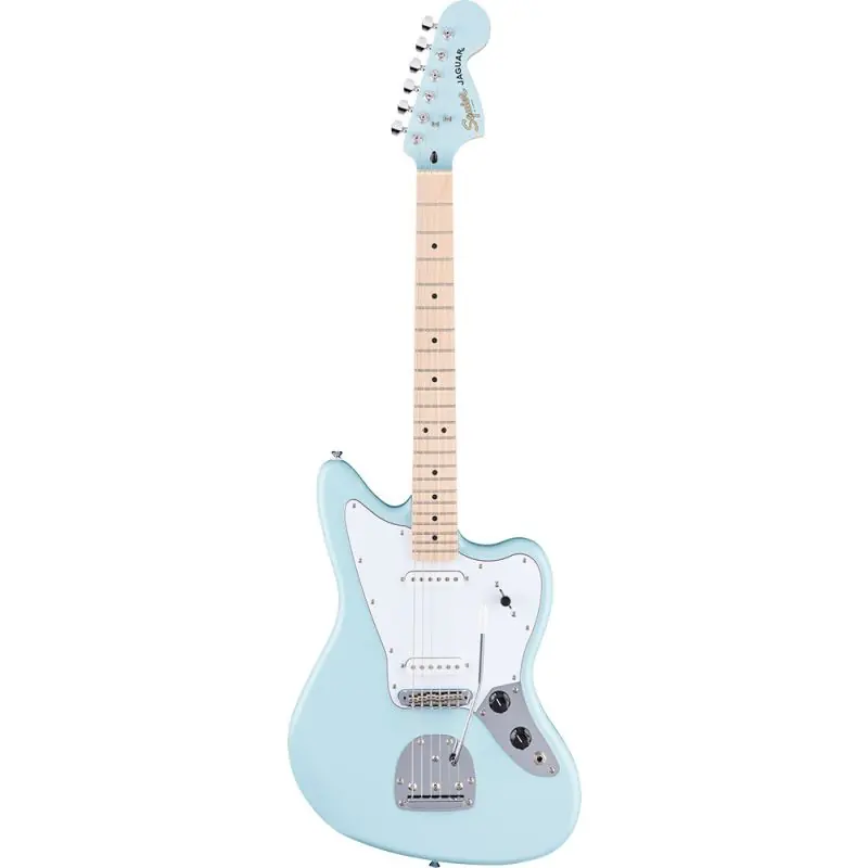 Squier Affinity Jaguar Guitar, Daphne Blue Seasonal Sale