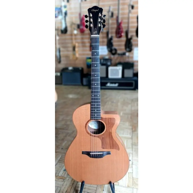 Chapel Acoustic Guitar, Langdale Cutaway Wedge, Cedar Top, Walnut Back and Sides, Headway HE4 Pickup, w\\/Cas Exclusive Offer