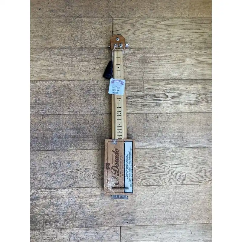 Today Only Dr Jazz 3 String Cigar box guitar, #57, electromagnetic pickup great raukus soud