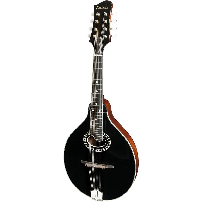 Affordable Eastman MD404-BK A Style Mandolin. Black Top