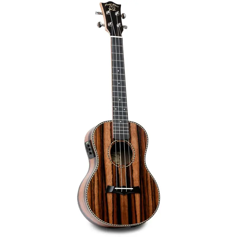 Snail UKT-E598EQ Tenor Electro Uke, Ebony Affordable