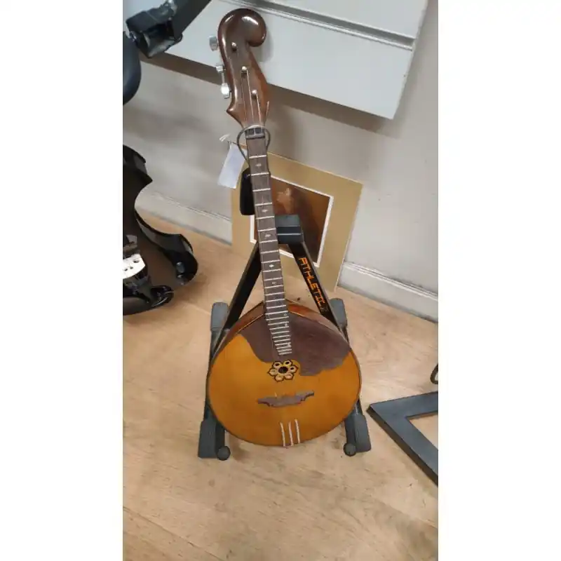 Premium Domra, Russian bowl back. Steel strings (Tuned EAD, fourths) with case