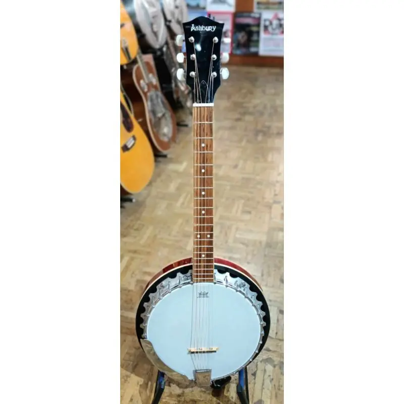 Ashbury AG-35 guitar banjo - very good condition with bag Low Price