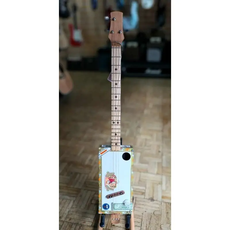inchesRomeo y Julietainches Three string Electric Single Coil Cigar Box Guitar, Handmade by Stephen Jackson Latest