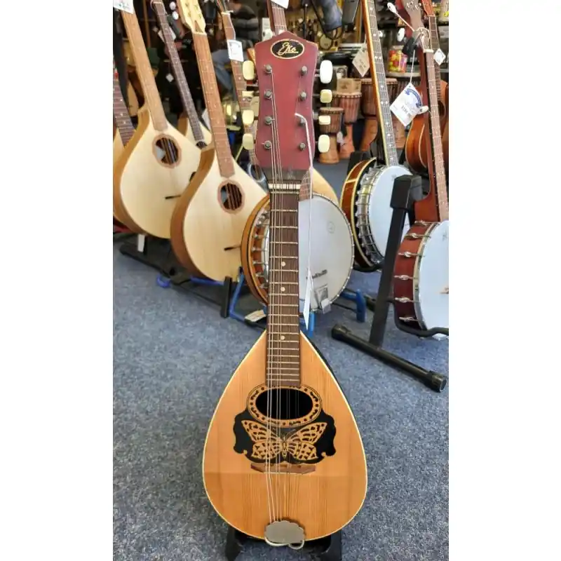 Hot Picks Eko Italian Bowl Back Mandolin, plays ok but action a bit high and pegs a bit stuff so SOLD AS SEEN