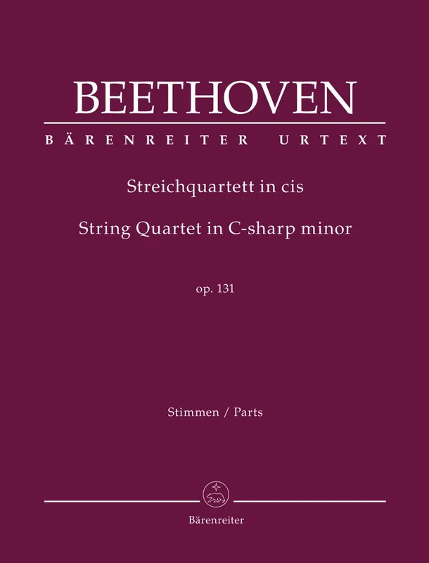 Beethoven (Del Mar): String Quartet in C-sharp minor, op. 131, (string quartet parts) Barenreiter Factory Price