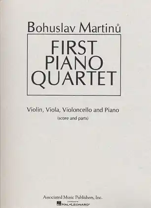Martinu, B.: First Piano Quartet (violin, viola, cello, piano, score and parts) Modern