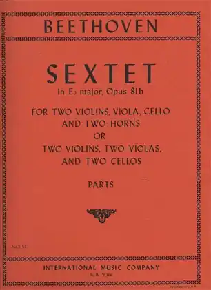 Limited Offer Beethoven, L.van: Sextet Op. 81b (2 violins, 2 violas, 2 cellos)