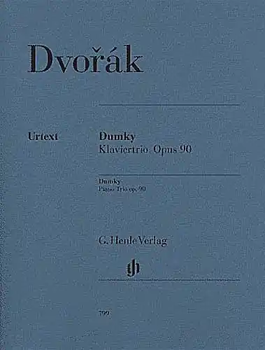 Dvorak: Trio in E minor, Op. 90, "Dumky", urtext (violin, cello, and piano) Fan Favorite
