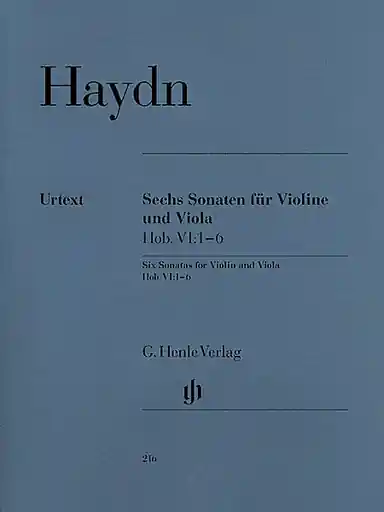 Haydn, F.J. (Friesenhagen, ed.): Six Sonatas, urtext (Violin & Viola) Flash Sale