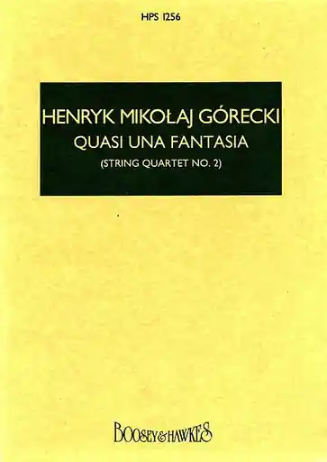 Bulk Order Gorecki, H.: String Quartet No. 2 Quasi una Fantasia (study score)