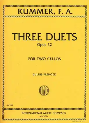 Grab Now Kummer, F.A. (Klengel): Three Duets Op.22 (2 cellos)