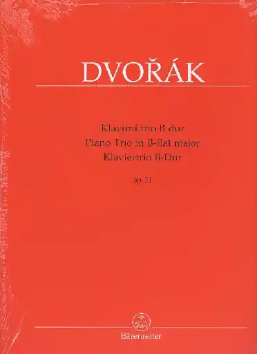 Dvorak, Antonin (Cubr): Piano Trio in Bb op.21 (violin, cello, piano) Barenreiter Latest