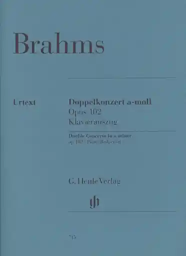 Final Sale Brahms, J. (Zimmermann/Schiff/Struck/Umbreit, ed.): Double Concerto in A Minor, Op. 102, urtext (violin, cello, and piano)