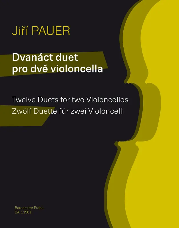 Pauer, Jiri: Twelve duets for 2 Violoncellos (2 cellos) Barenreiter Secure Checkout