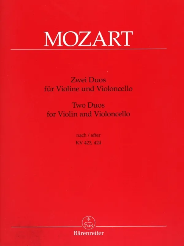 Best Choice Mozart, W.A. (Berke): Two Duos for Violin & Cello, KV423 & 424 (violin & cello) Barenreiter
