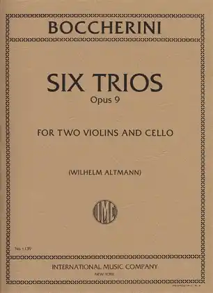 Boccherini, L.: Trio Op.9 (2 violins & cello) Don’t Miss Out