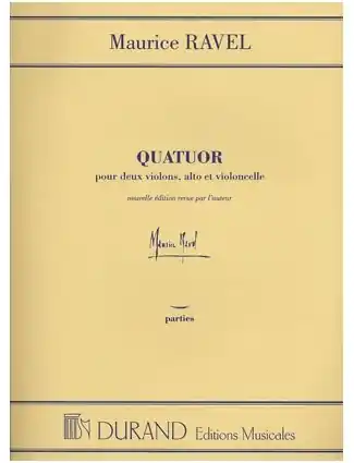 Ravel, Maurice: Quartet in F major (string quartet) Latest